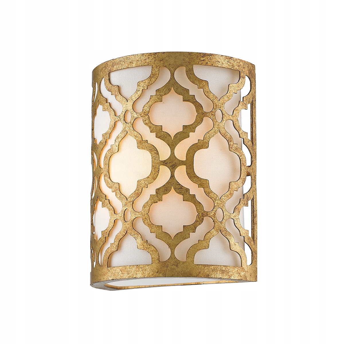 Nástenná lampa Hampton starnúca zlatá biela do spálne Gilded Nola