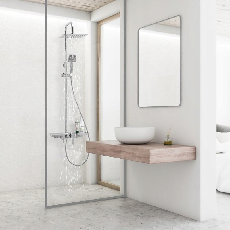 BATERIA PRYSZNICOWA Z DESZCZOWNICĄ CHROM STYOWA Kod producenta BP.OSLO-25-CHR_BU.ASTAT-CHR