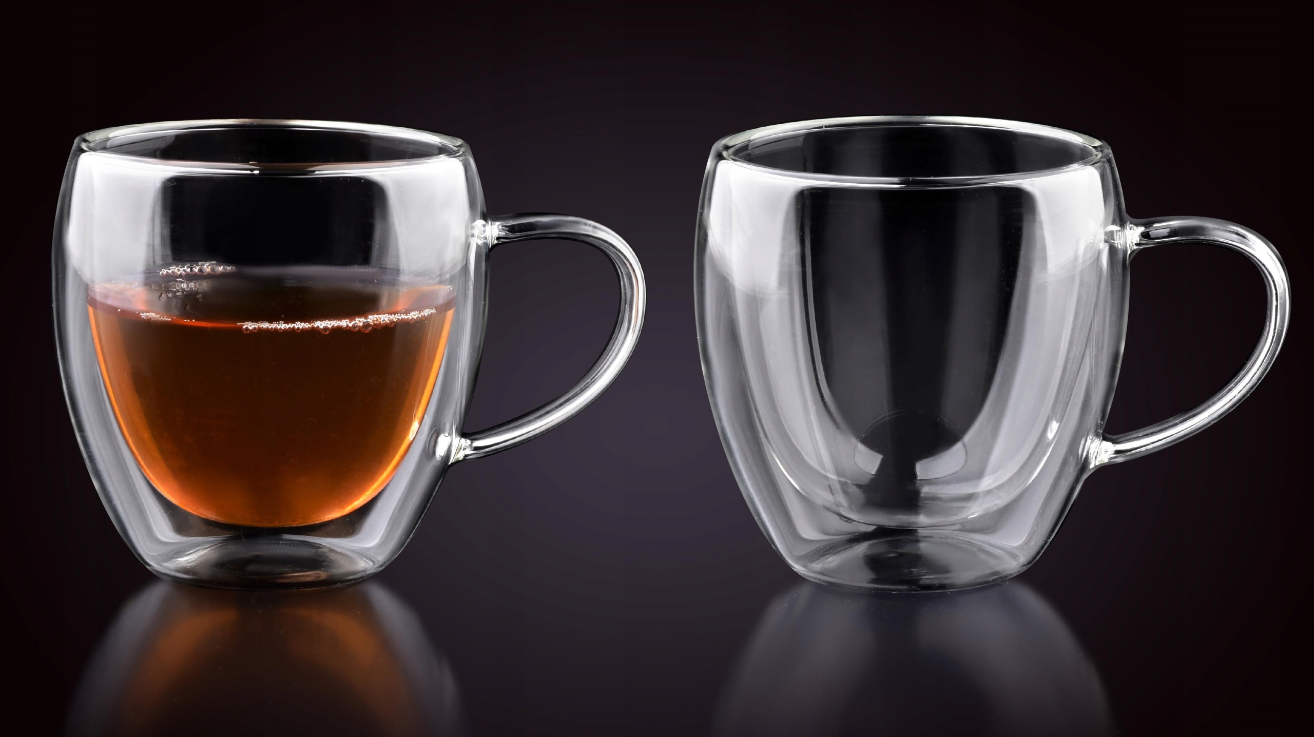 ZESTAW 6 FILIŻANEK Z PODWÓJNĄ ŚCIANKĄ TERMICZNE 250ML DO KAWY HERBATY Marka Affek Design