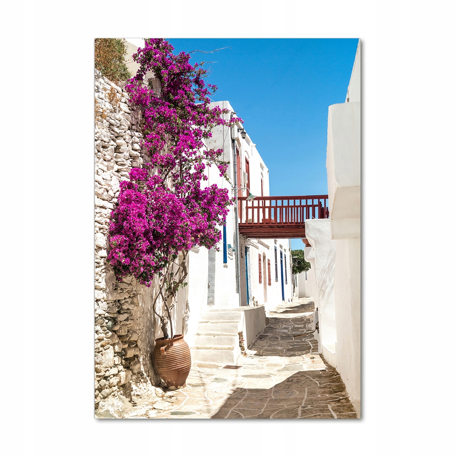 

Foto obraz szkło akrylowe Greckie uliczki 70x100cm