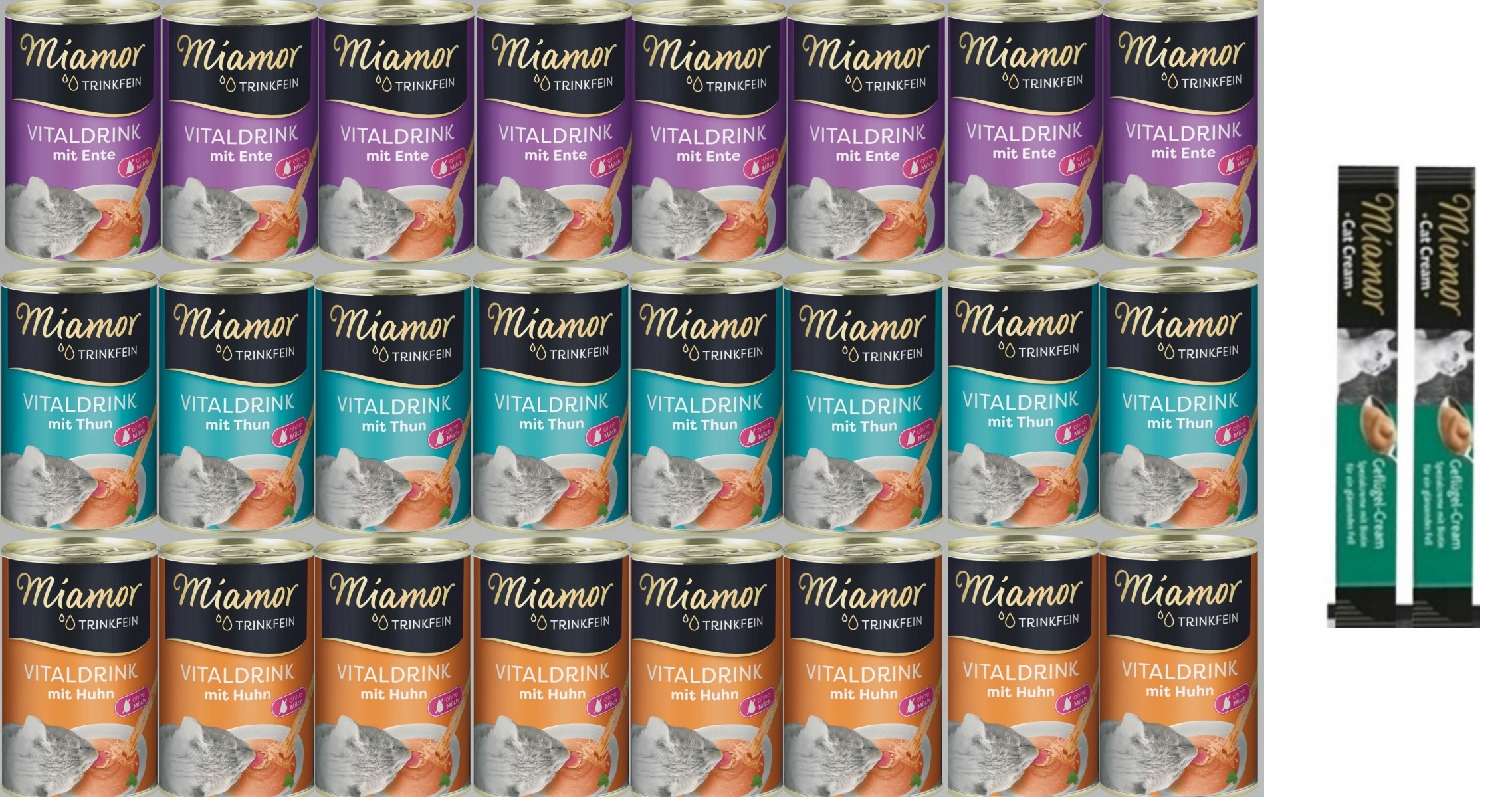 Levně Miamor Trinkfein Vitaldrink Mix 24x135ml Tekutá svačinka pro kočky