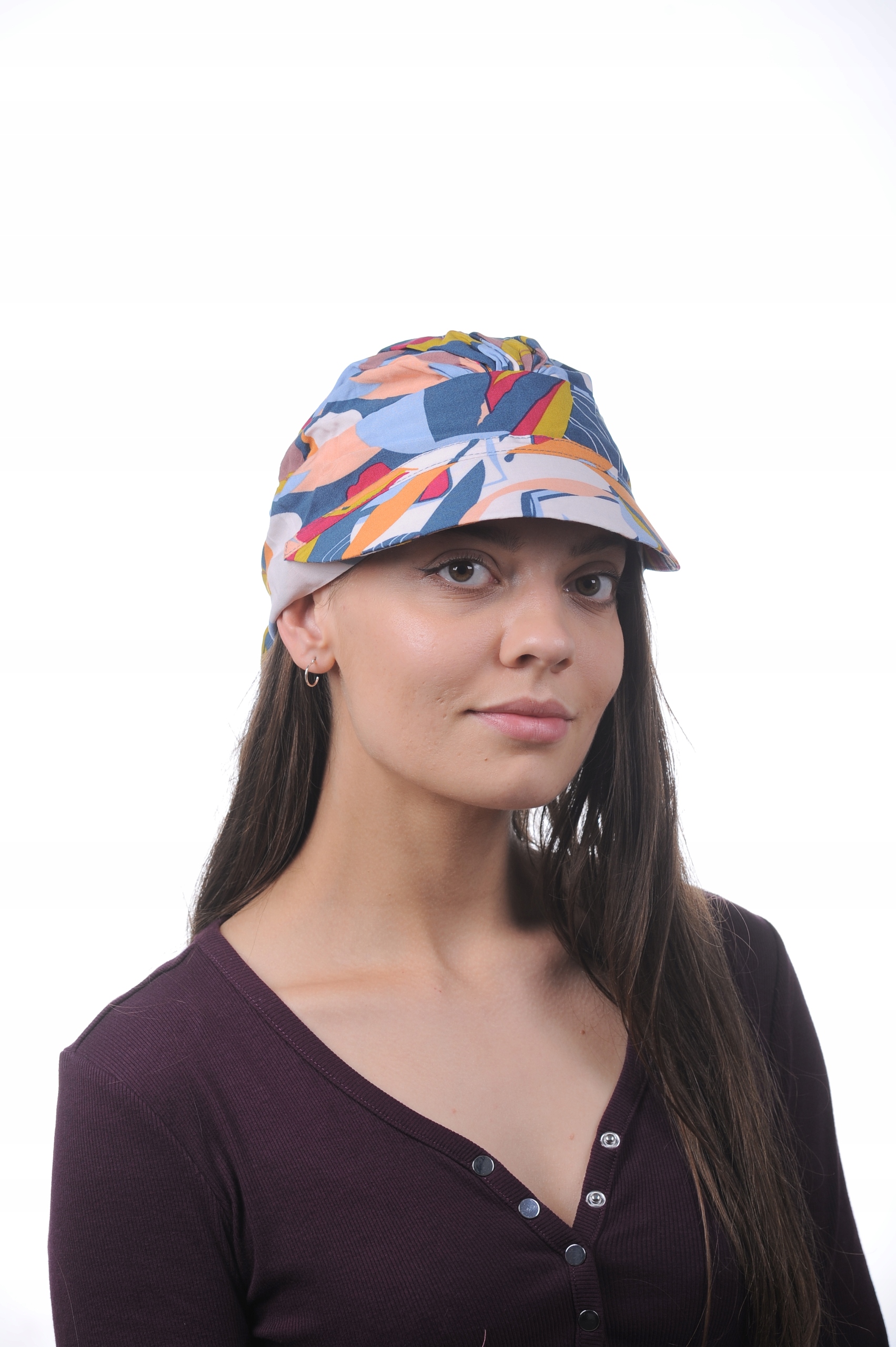 

Turban Tess z daszkiem w-305 chusty Eva Design