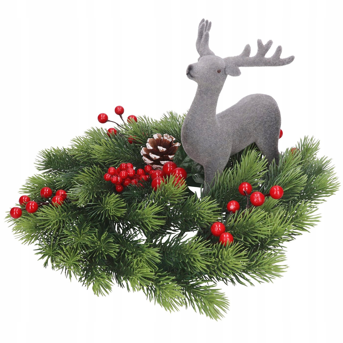 RENIFER WELUROWY FIGURKA NA STROIK ŚWIĘTA PREZENT Motyw zwierzęta