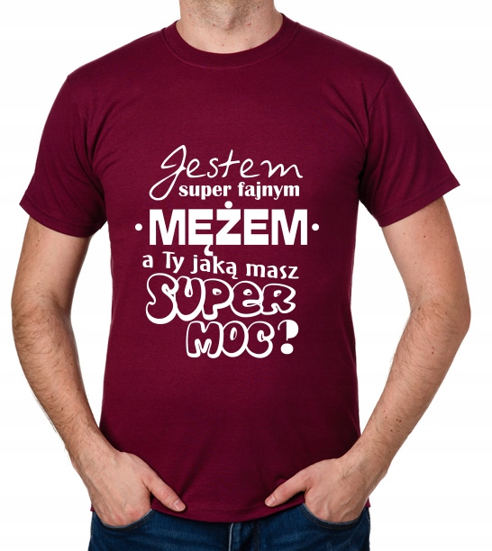 

koszulka Męża Mąż Super Moc Dzień Chłopaka prezent