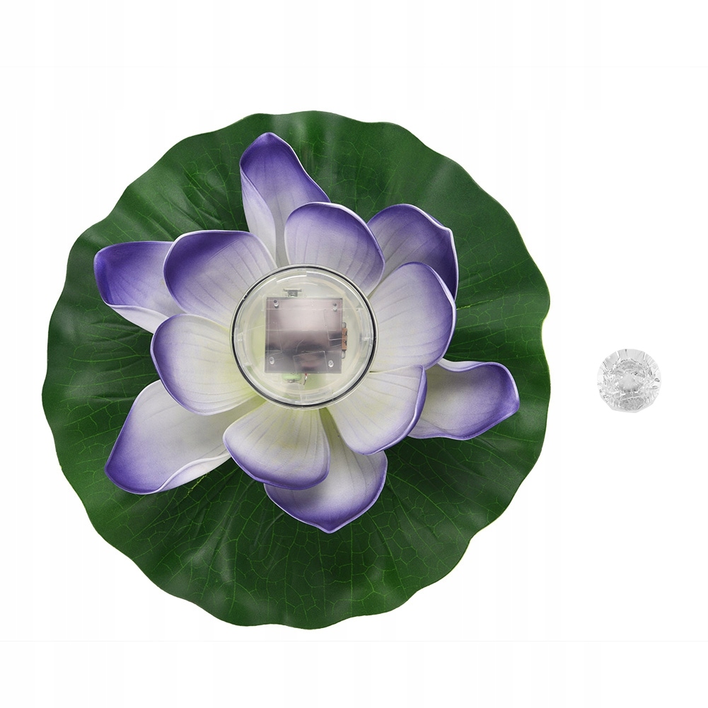 PŁYWAJĄCA LILIA WODNA LAMPKA SOLARNA LED DO WODY Waga produktu z opakowaniem jednostkowym 0.14 kg