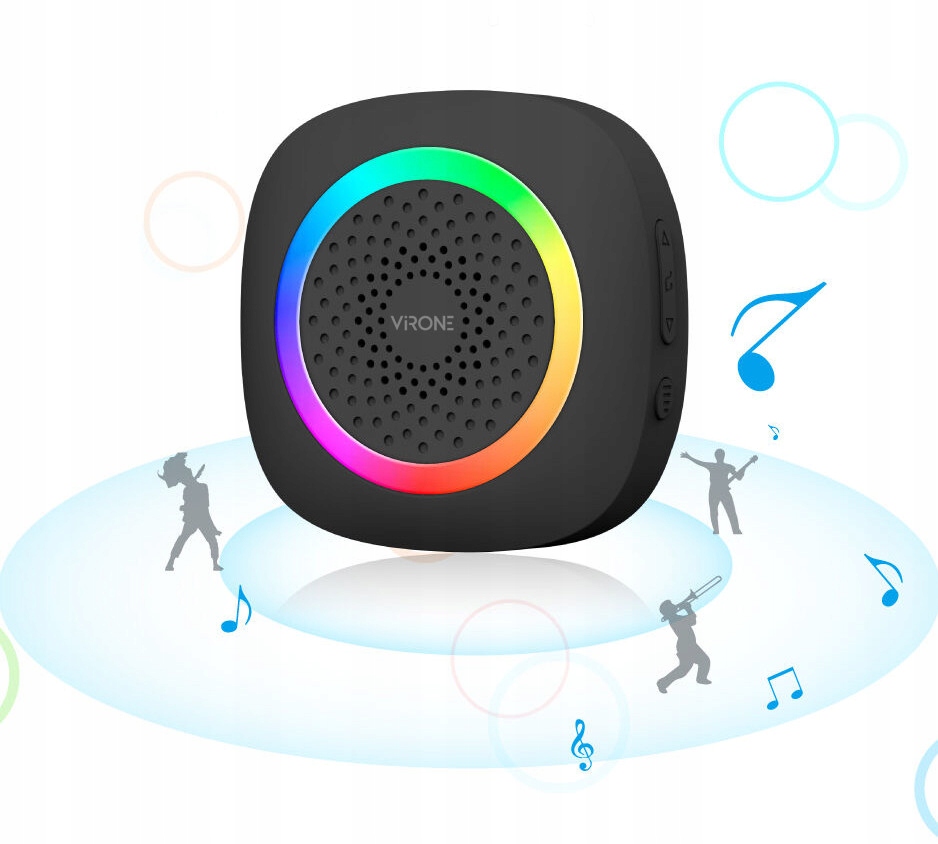 DZWONEK BEZPRZEWODOWY DO DRZWI FURTKI 230V LED RGB WODOODPORNY IP44 Kod producenta DB-7/B