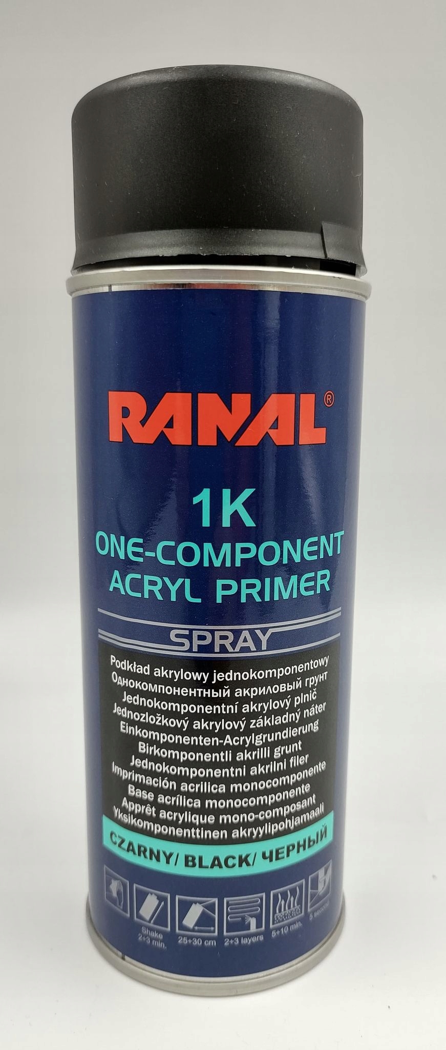 

Ranal Podkład akrylowy 1K spray 400ml czarny