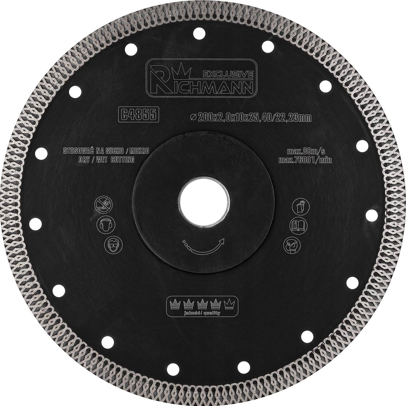 CORONA TARCZA DIAMENTOWA CIENKA PŁYTEK GRESU 200MM Kod producenta C4855