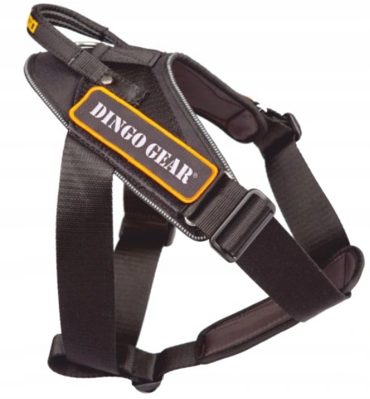 

Szelki dla psa z taśmy stylonowej czarne S-xl