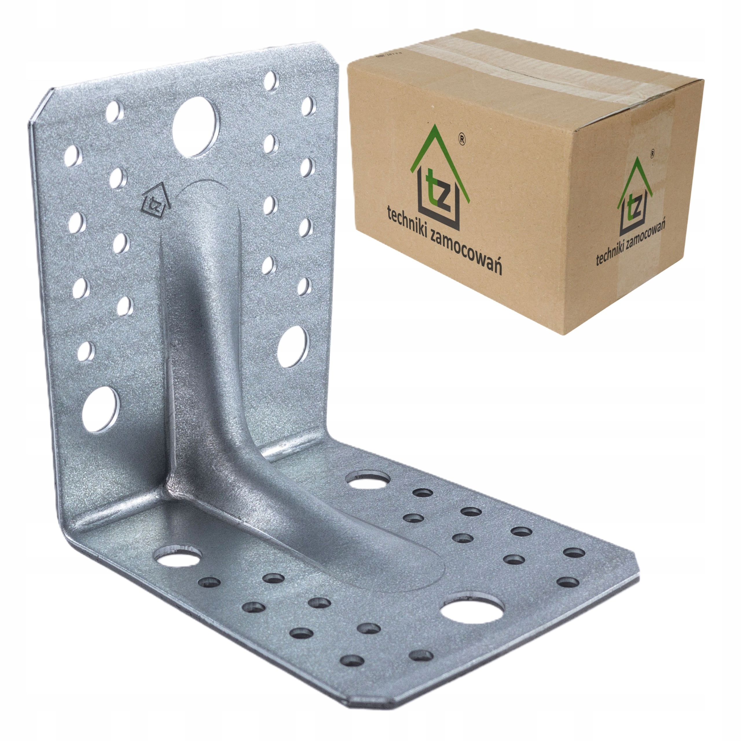 Úhelník Prolisovaný Ocelový Pevný Pro Konstrukci 105x105x90 mm