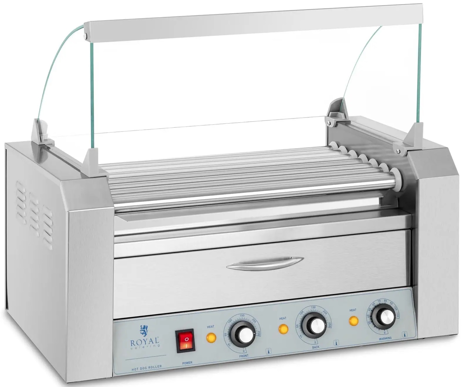 Válcový gril 7 rolí ocel Royal Catering RC-RG7DC 10011690