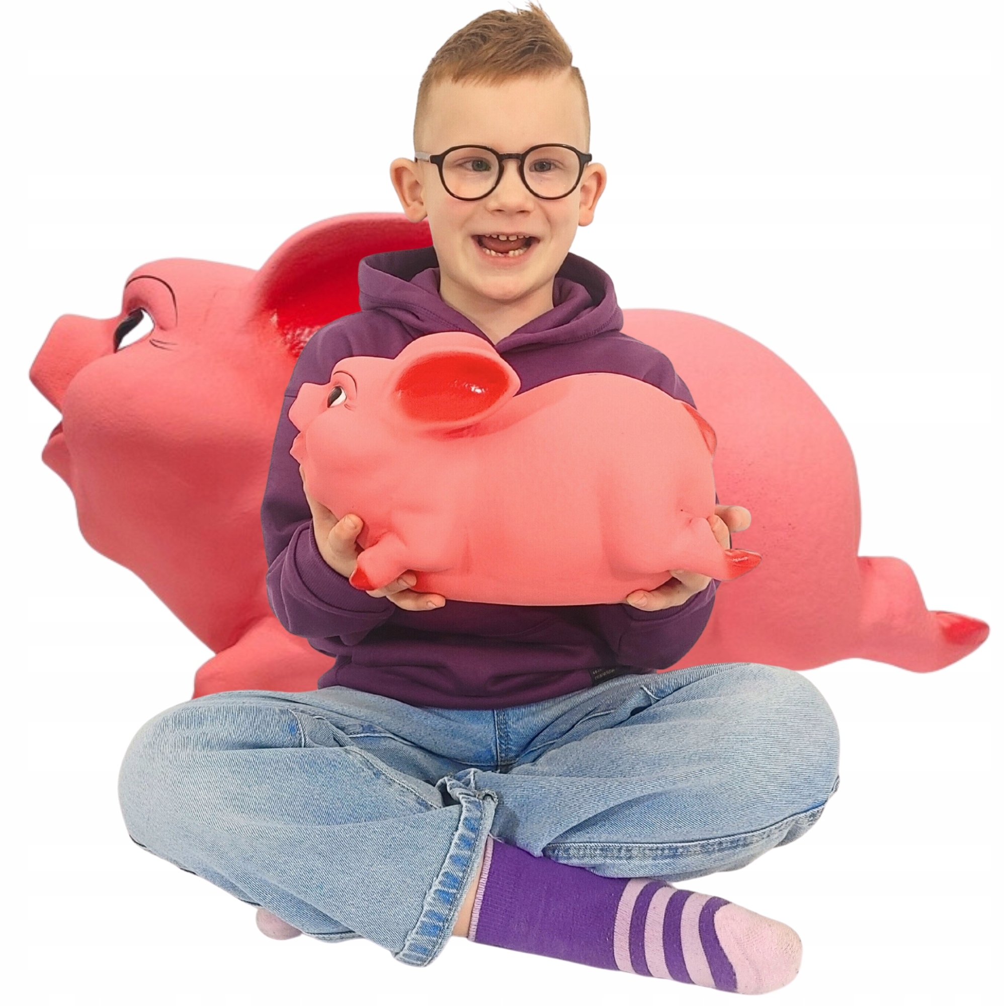 Pokladnička K Rozbití bez otevírání Velká XL prasátko Dárek k narozeninám