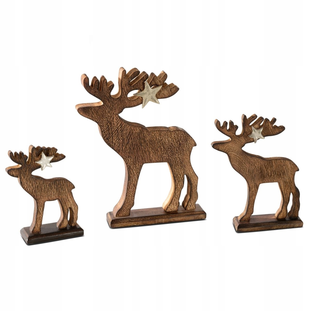 RENIFER FIGURKA NA ŚWIĘTA 20 CM OZDOBA ŚWIĄTECZNA