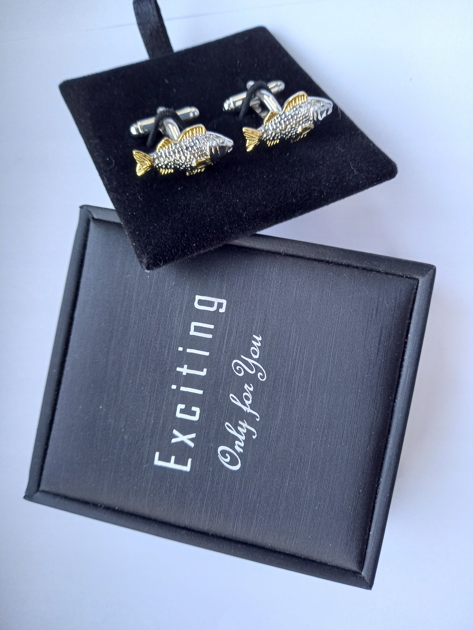 Manžetové knoflíčky Ryby Karaś Karasie pro rybáře