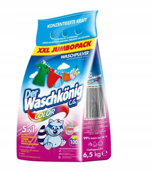 

Waschkönig Color proszek do prania 6,5 kg