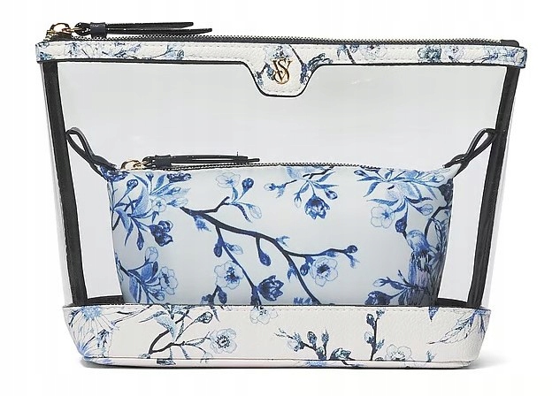Kosmetyczka 2w1 Victoria's Secret biała w kwiaty
