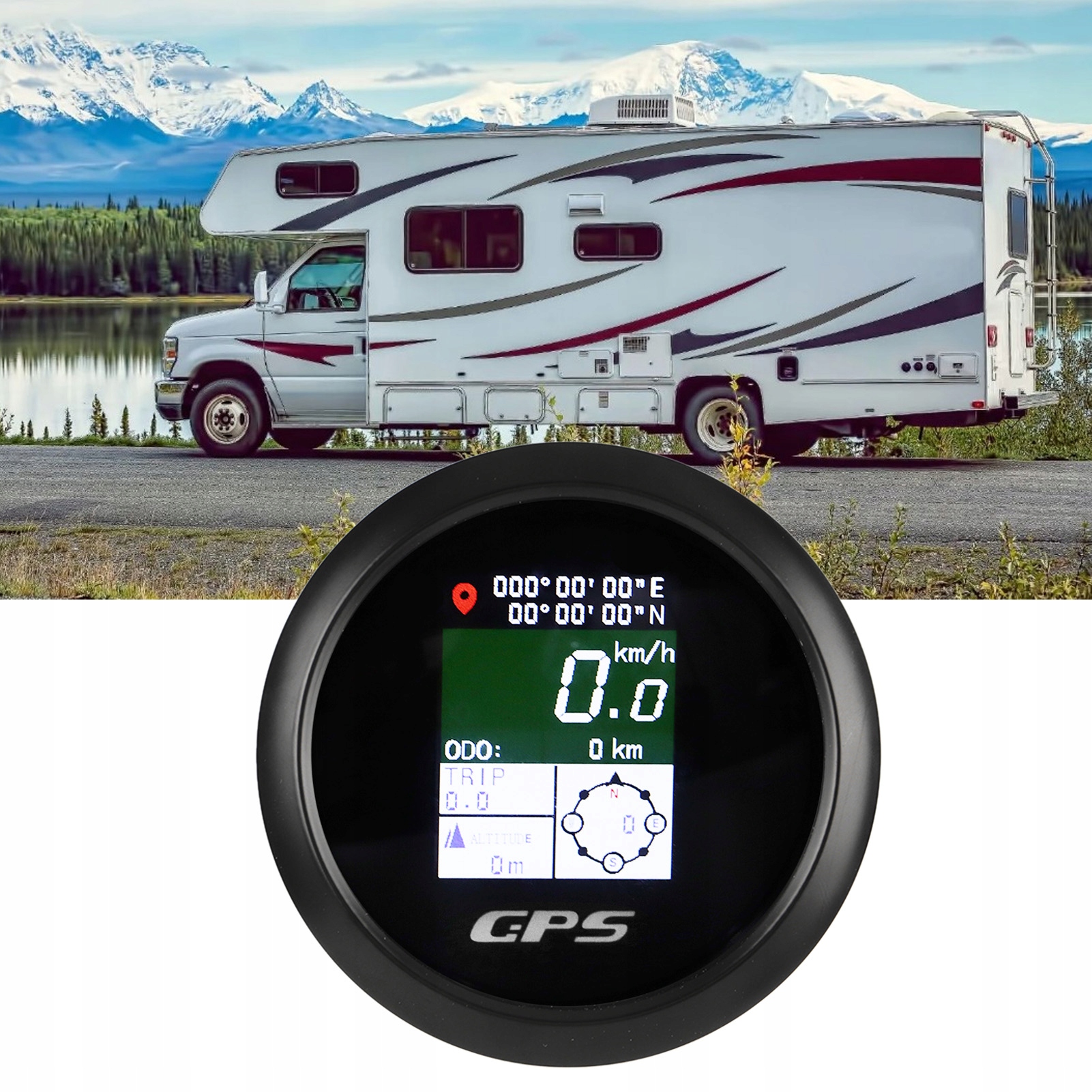 85mm Prędkościomierz GPS 9-32V Ekran TFT Cyfrow Producent części Inny