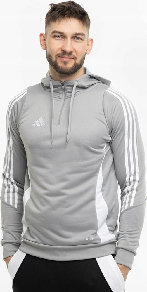 Pánská Mikina Adidas Tiro 24 Training S Kapucí Šedá IR7551 vel. XL