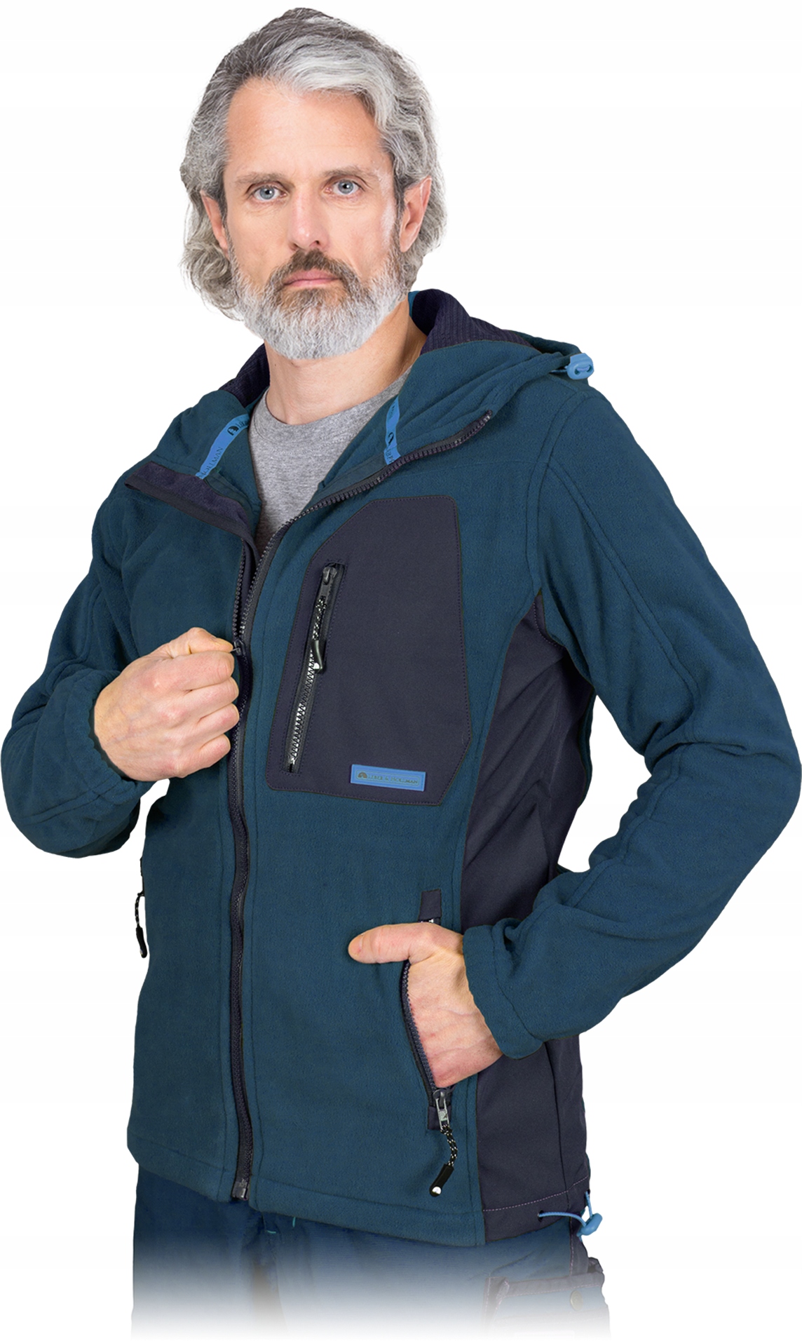 Mikina fleecová s kapucí Lh-na-p Gn vel. 2XL