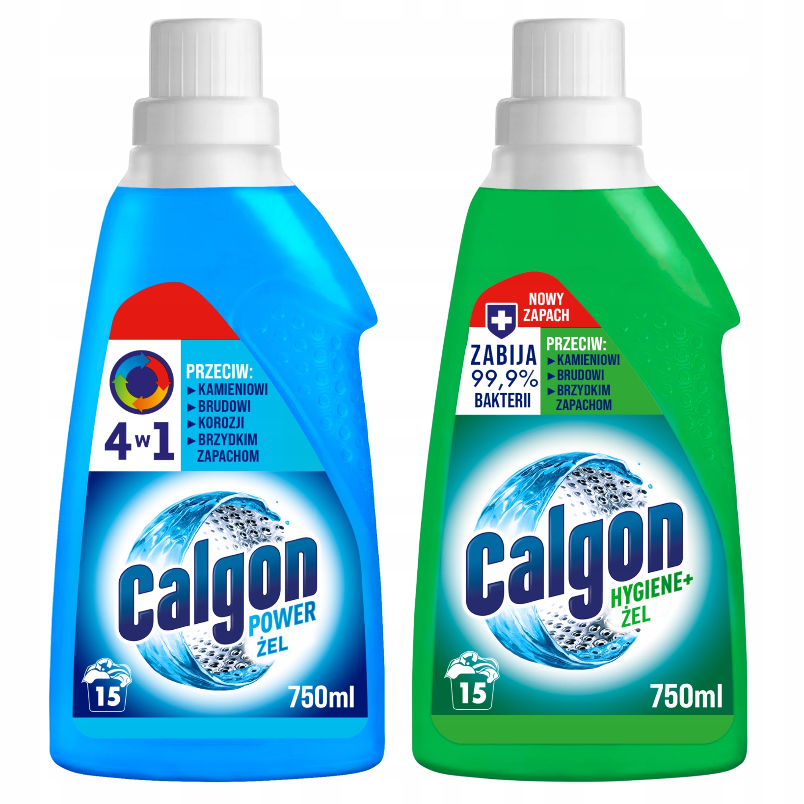 Calgon Sada Gel Do Pračky Na Změkčení Vody Odvápňovač MIX 2X 750 ML