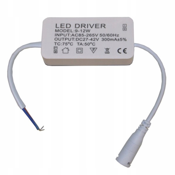 Zasilacz do LED driver CC Clark 9-12W 24-50V do opraw plafonów LED