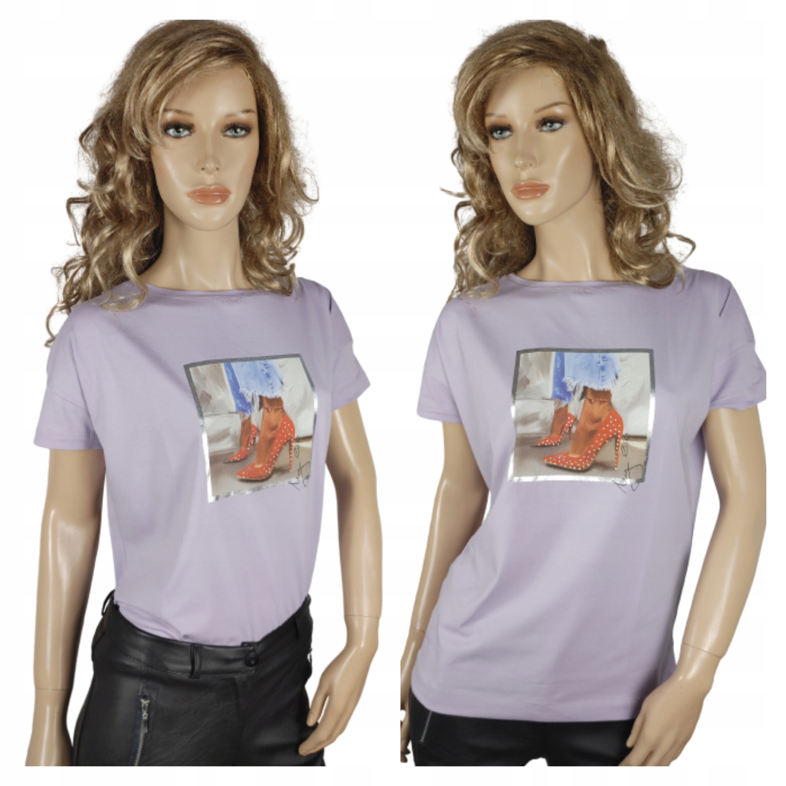 

T-shirt gładka bluzka Latynka krótki rękaw