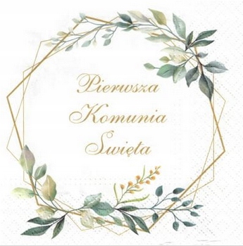 

Serwetki Ozdobne Komunijne Komunia Święta * 20 szt