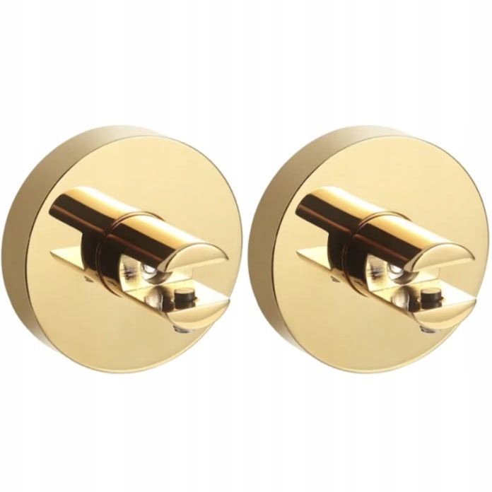 Držák na skleněnou poličku Zlatý, upevnění polic, kovový rozeta