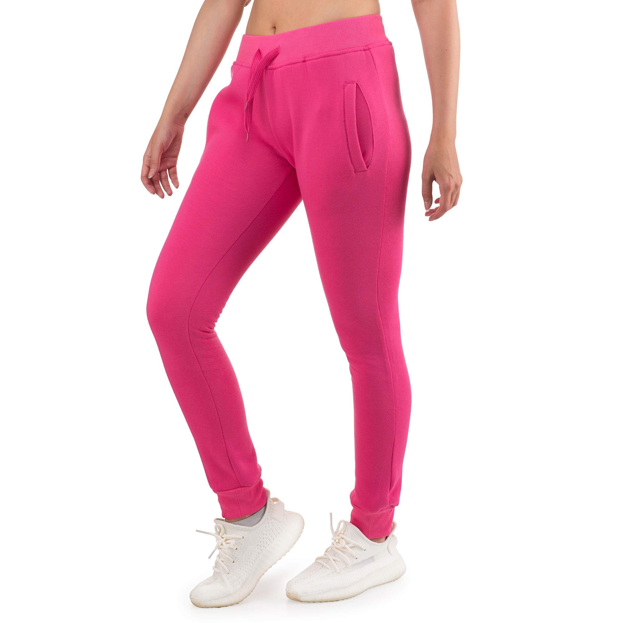 CK01 roz. S DAMSKIE SPODNIE DRESOWE GŁADKIE