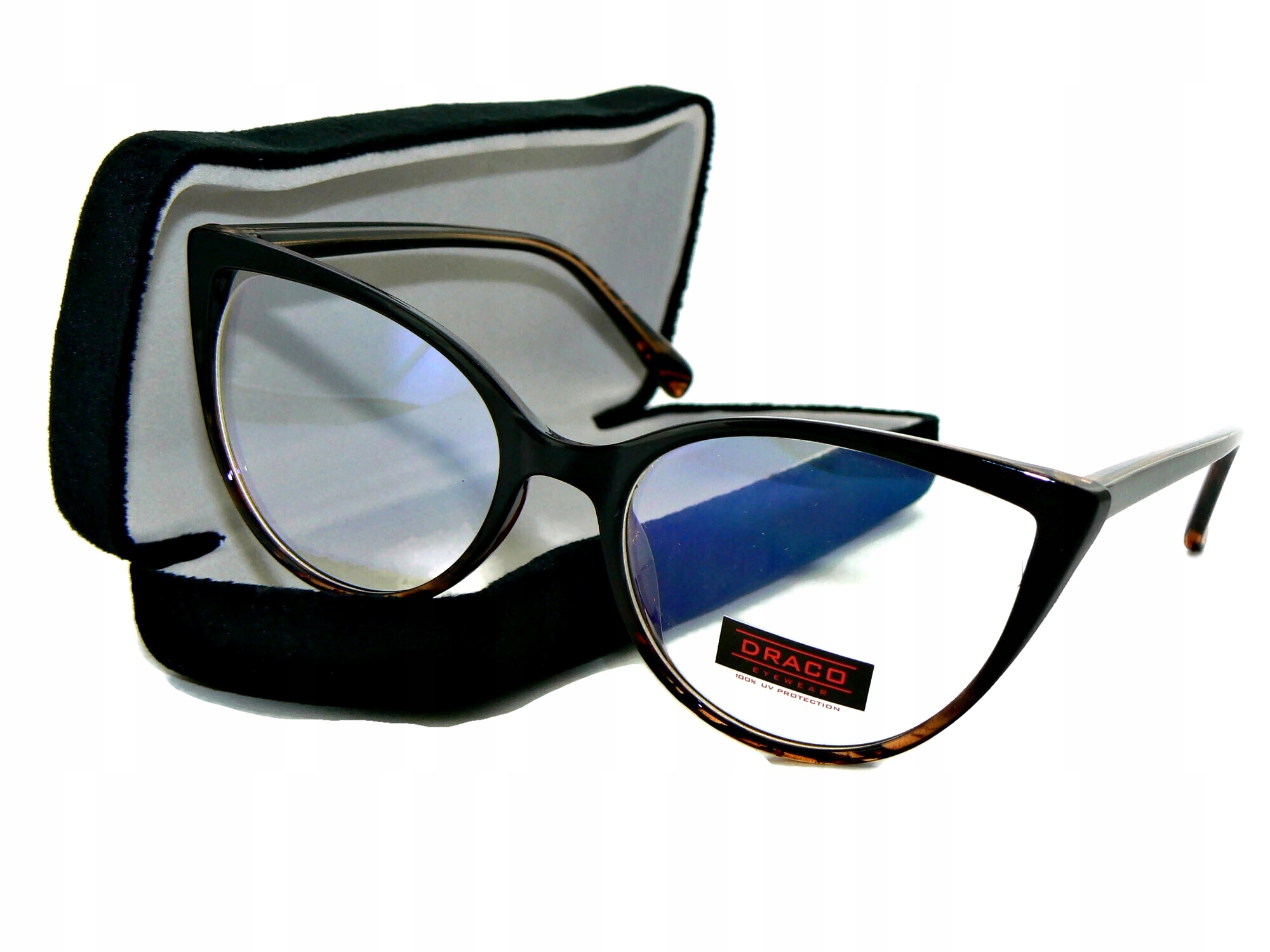 

Damskie Okulary Antyrefleksyjne Zerówki Kocie Oczy