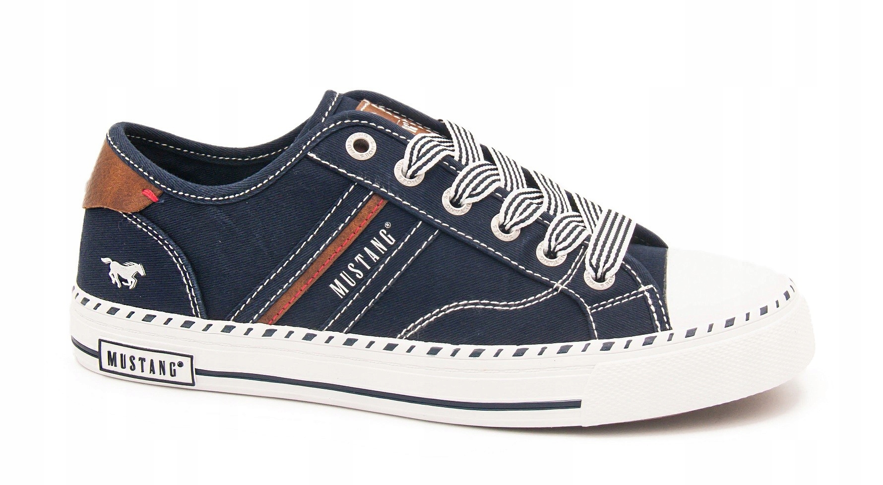 Mustang Trampki Damskie Klasyczne 26M0152004 Navy 38