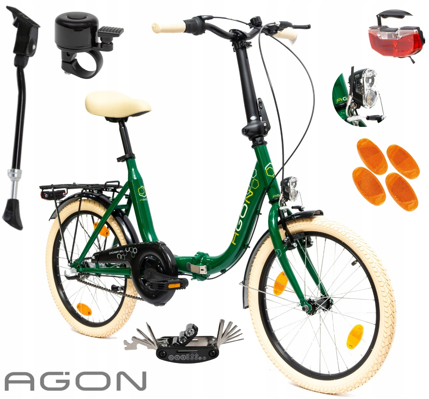 Dámské skládací pánské kolo 20" Shimano Nexus městské skládací osvětlení