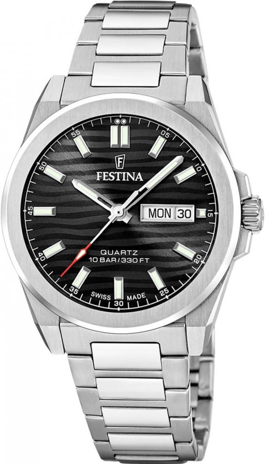 Hodinky pánské Festina 20073/5 ocelové klasické na plavání