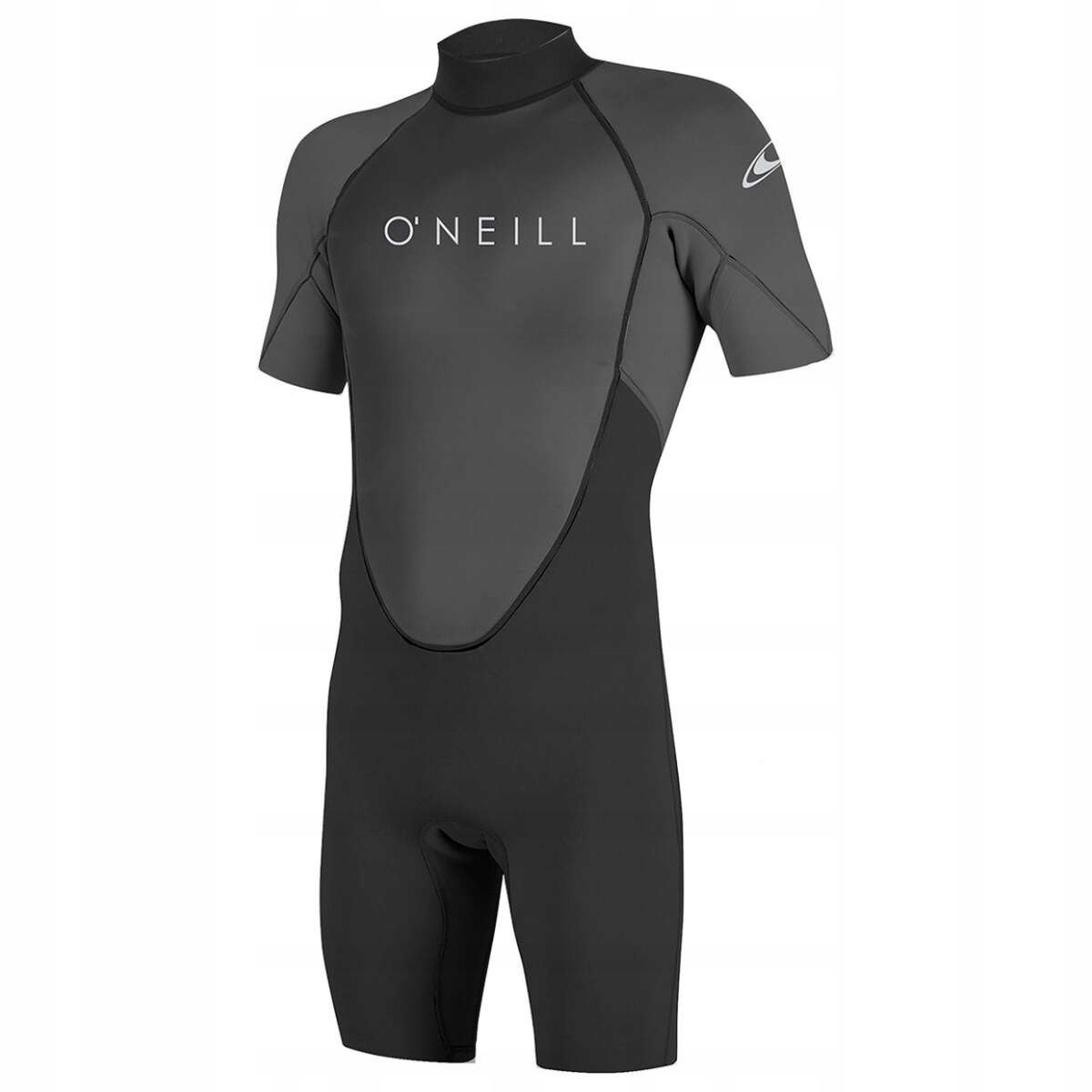 Pianka Męska ONeill REACTOR II 2MM Back Zip S/S spring Black/Graphite