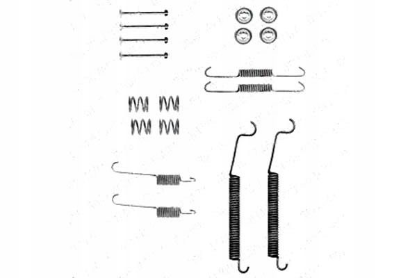 SPRĘŻYNY SZCZĘK HAM. PEUGEOT T DELPHI HAM Producent części Delphi