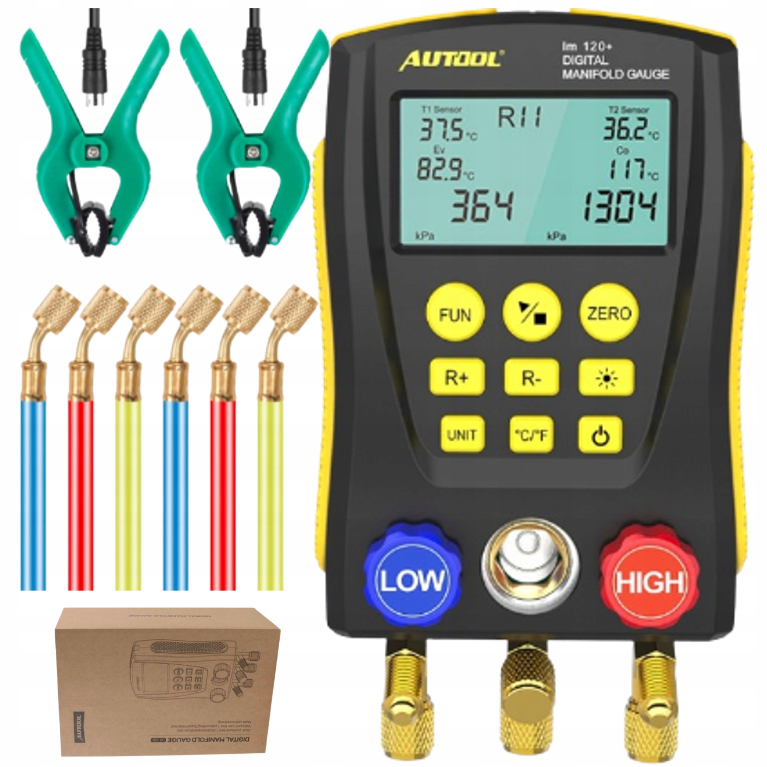 Měřič těsnosti klimatizačního systému Cyf Robustní digitální tester