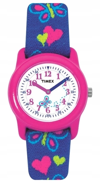 Analogové dětské ručičkové hodinky Timex T89001 pro dívky na řemínku