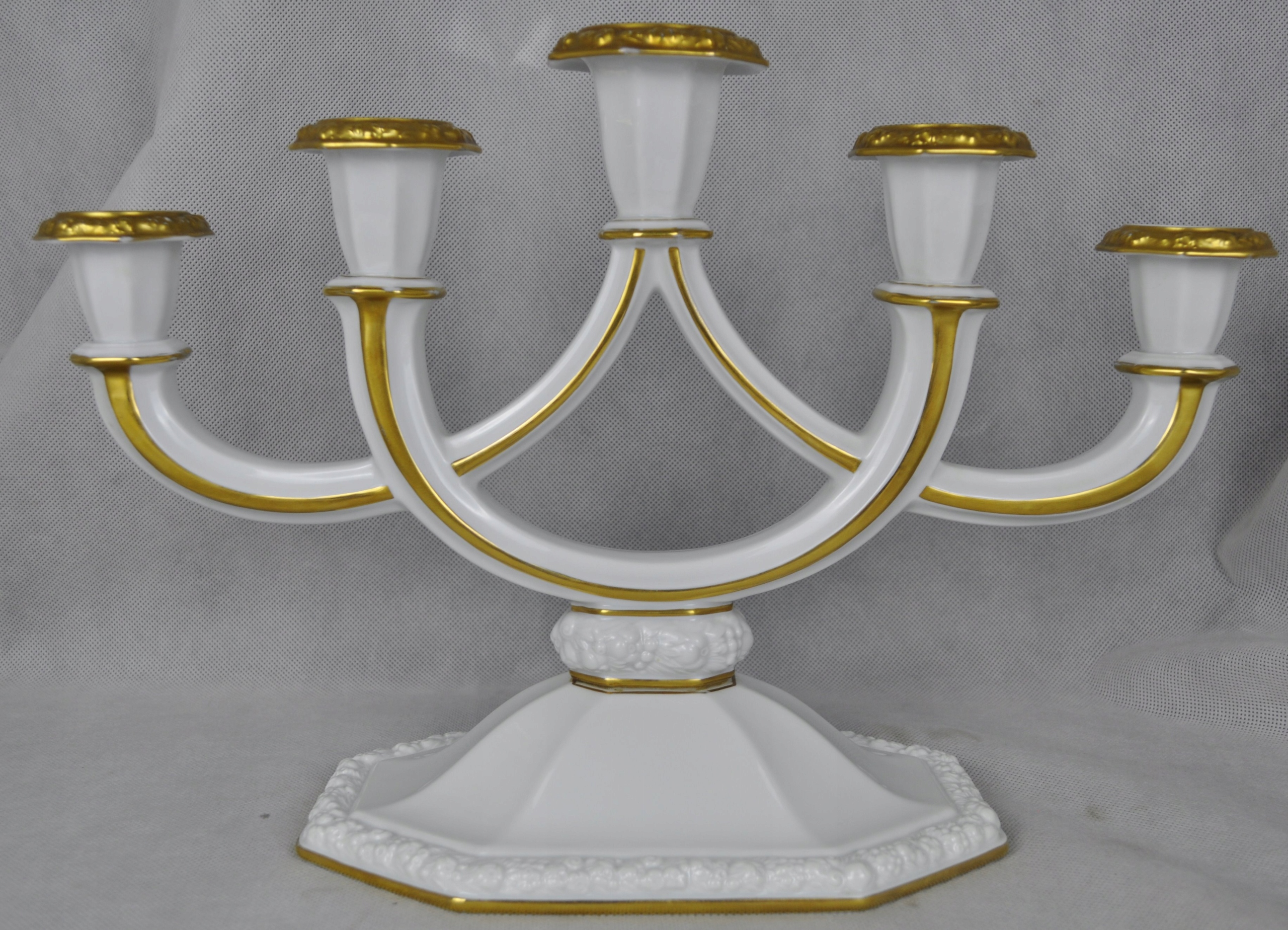 UNIKAT Świecznik 5-cio ramienny Rosenthal Maria lata 30-te