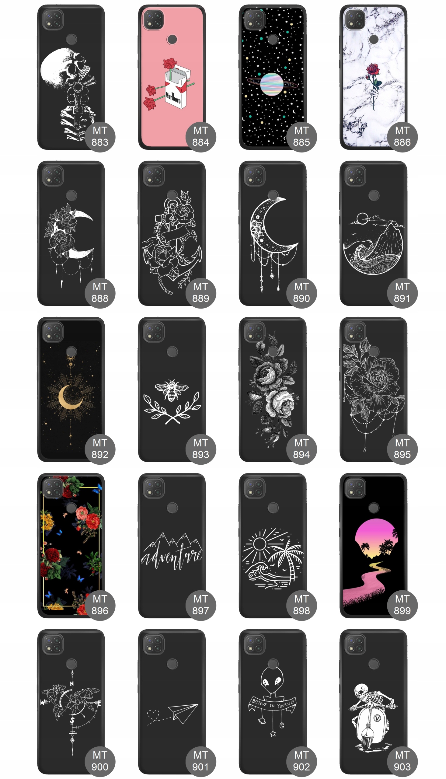 Etui matowe do Xiaomi Redmi 9C guma