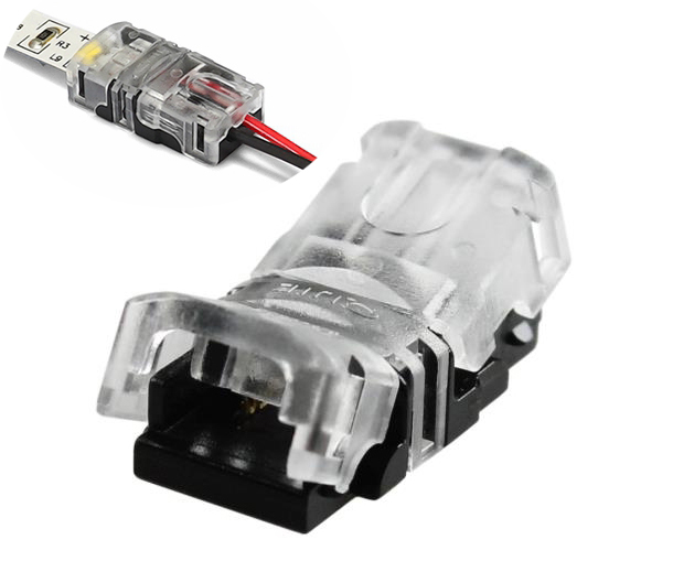 Złączka SZYBKA taśm prosta LED 8mm - 3528 łącznik