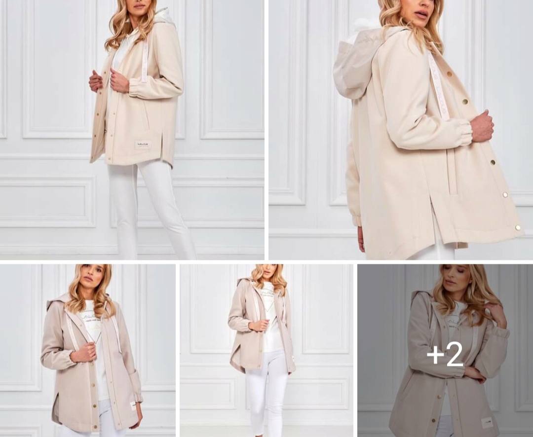 Dámská béžová bunda Velikost L Model 0845 Značky Lalous Polský Výrobce