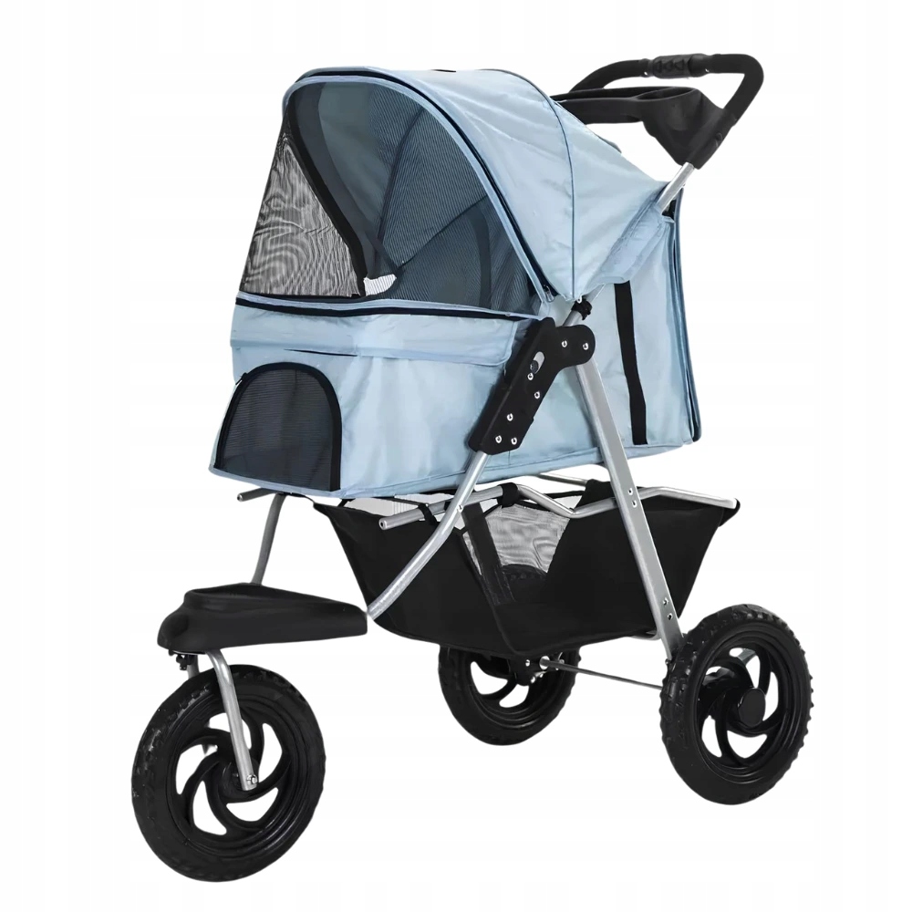 Levně Buggy Cross Kočárek pro mazlíčky 50 x 107 x 100 cm Barva: Modrá