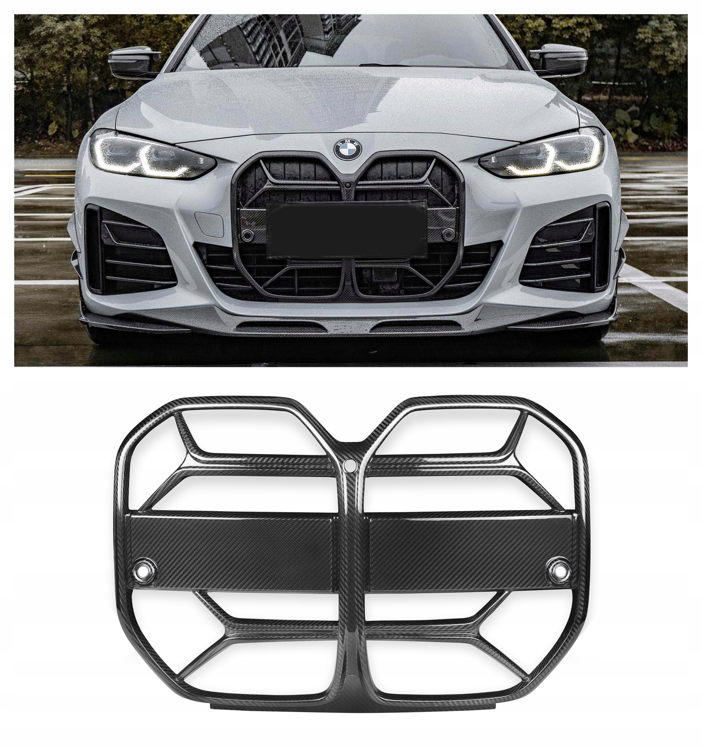 Karbonowa Atrapa Nerki Grill BMW G26 CSL Style Bez Radaru
