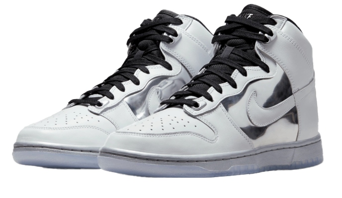 Boty Nike Dunk High Metallic Chrome Special Edition Unisex DX5928-100 Velikost 44