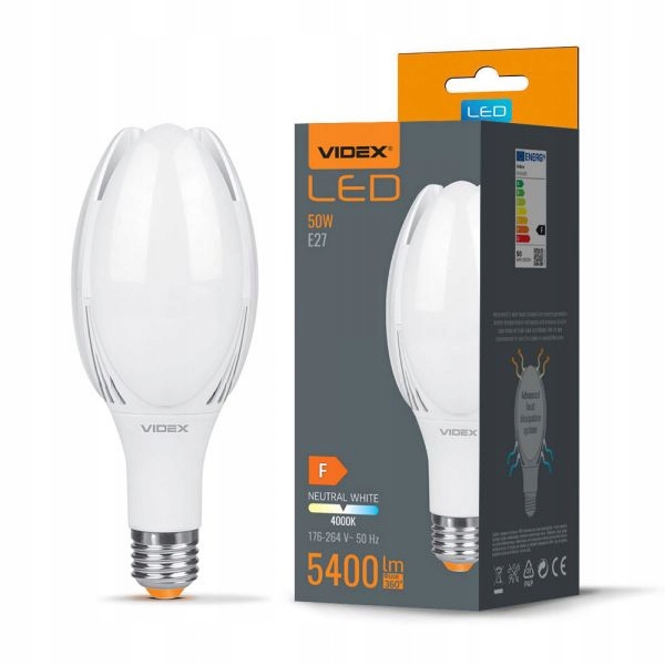 

Żarówka Led Mocna Przemysłowa 5400lm 50W E27 4000K