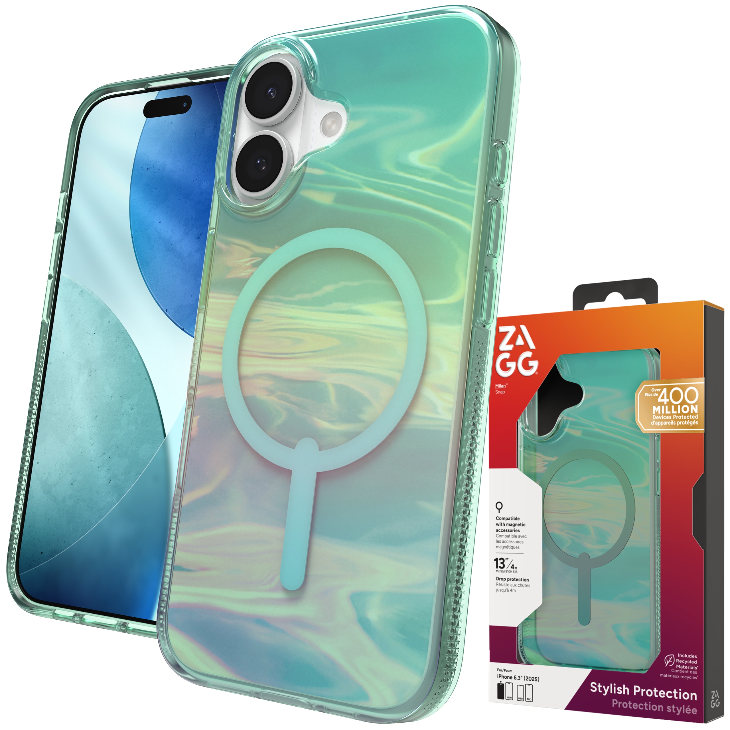 Zagg Milan Snap Case – Pouzdro s MagSafe pro iPhone 17 Kryt Pouzdro