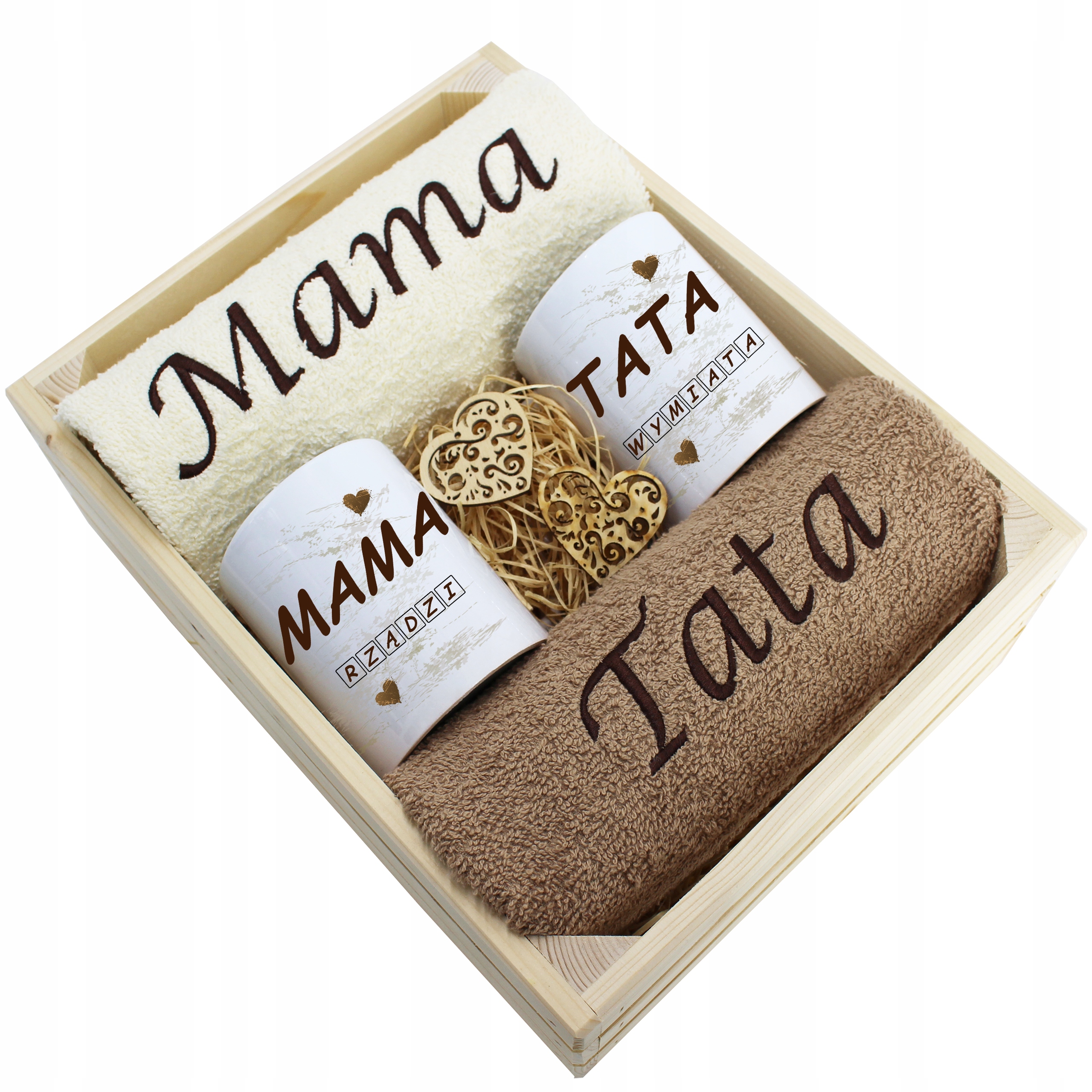 

Dla Mamy I Taty Komplet Ręczniki Kubki