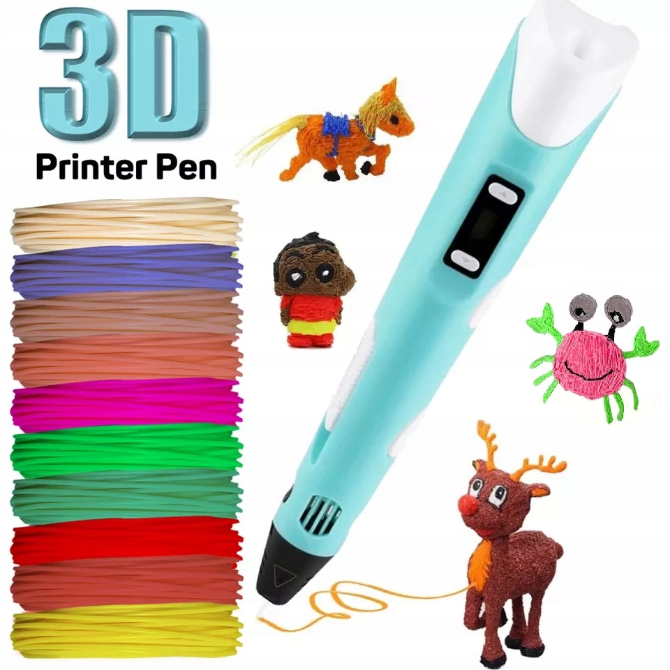 DŁUGOPIS DRUKARKA 3D PEN + 110 METRÓW WKŁAD GRATIS