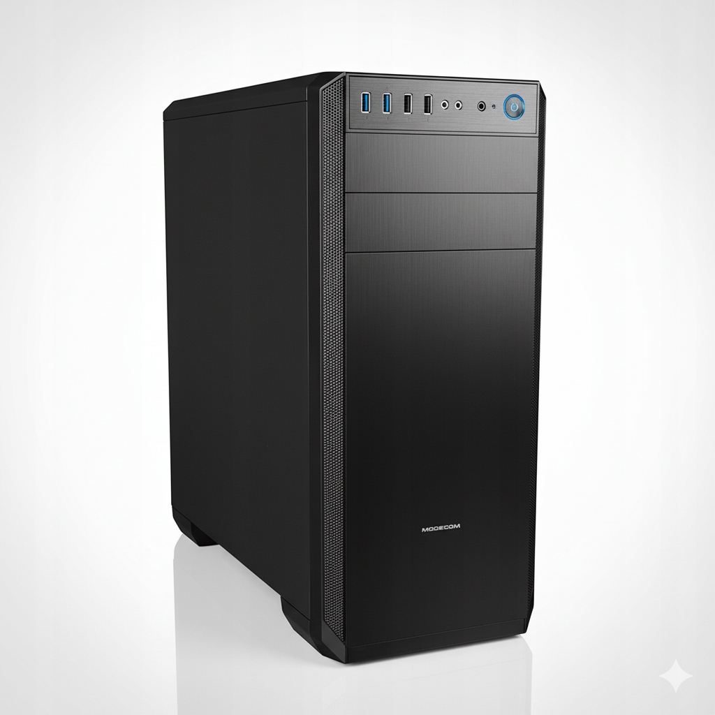 Počítačová Počítačová Skříň Modecom Oberon Pro Le černá, Midi Tower, 2x Usb 3.0