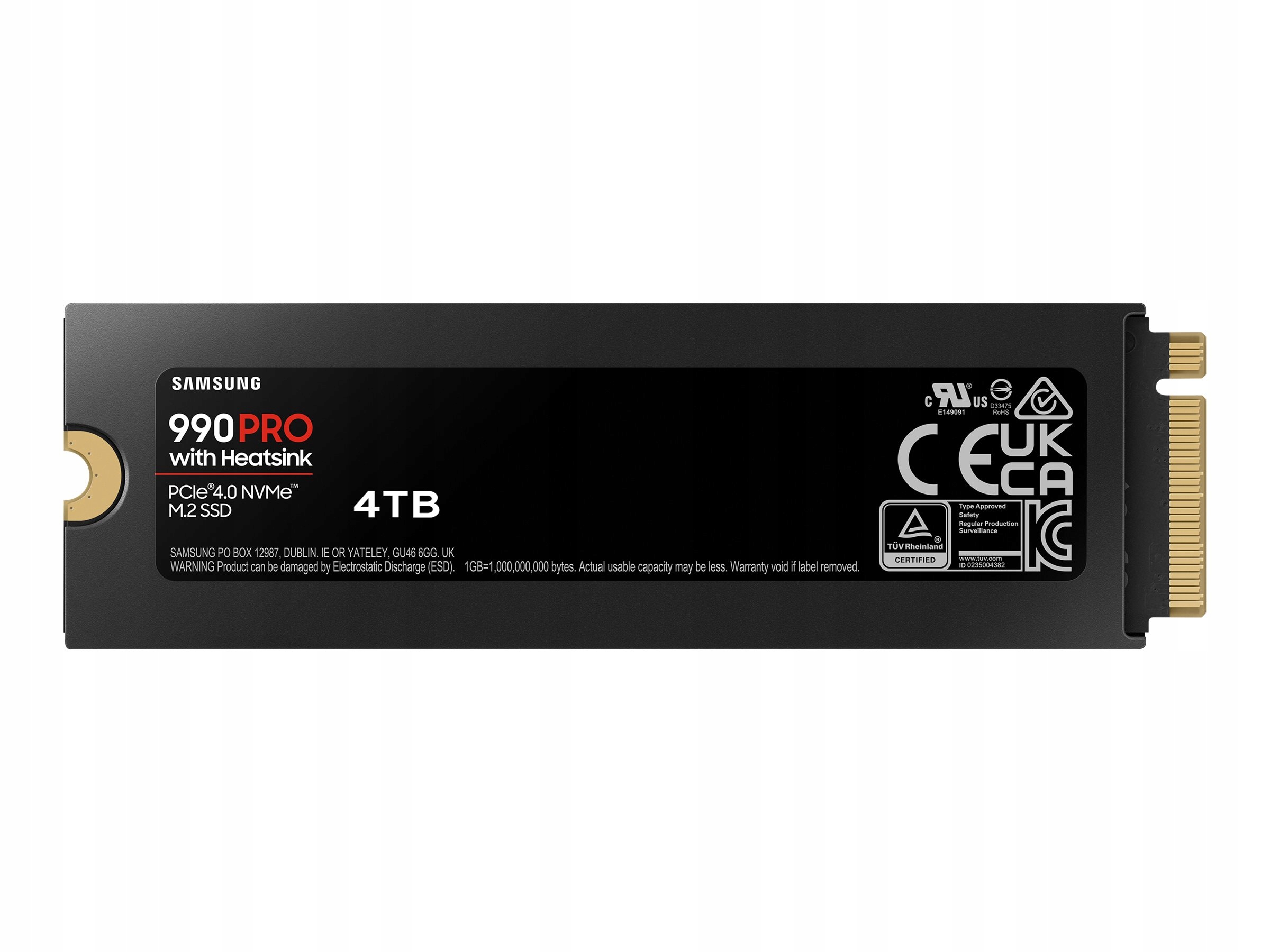 Samsung 990 Pro s chladičom 4000 Gb Formát Ssd M.2 2280 Rozhranie